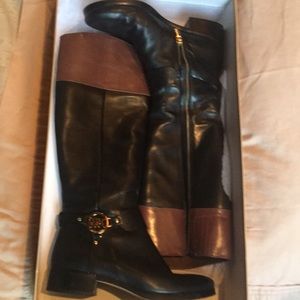 Michael Kors black brown boots
